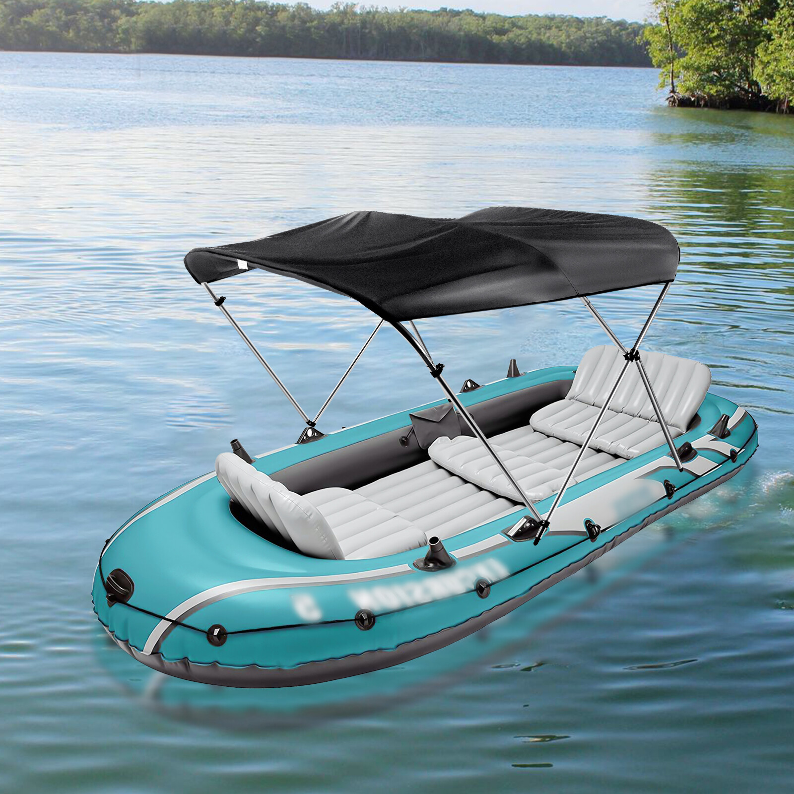 Boat Topside Cover IP85 UV?Protect Sunshade 600D Oxford Cloth Aluminum Alloy