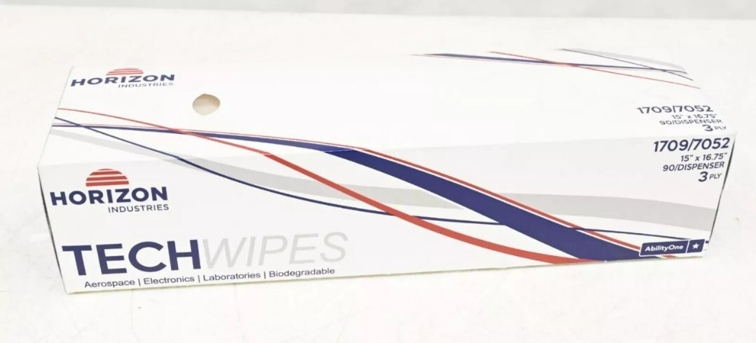 Horizon Industries 1709/7052 TechWipes 15" x 16.75" 90 Dispenser 3 Ply