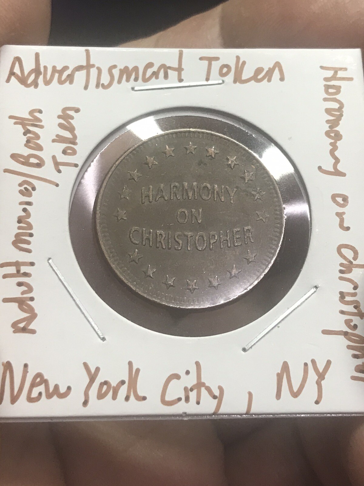 Advertisement Token - Harmony On Christopher - New York City, New York