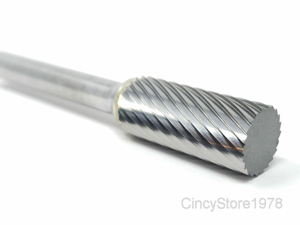 SA4S Cylindrical 7/16" Carbide Burr Bur Tool Die Grinder Bit 1/4" Shank