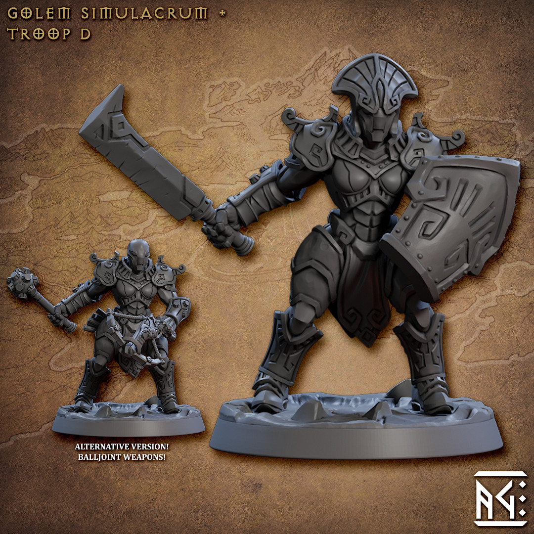 Golem Warforged D - Fighter / Paladin - Artisan Guild - Dungeons and Dragons