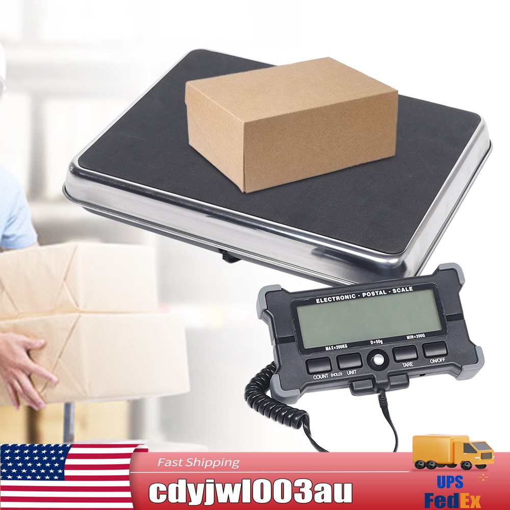440 LBS Digital Postal Scale Weight Shipping Postage Scales Mail Letter Package