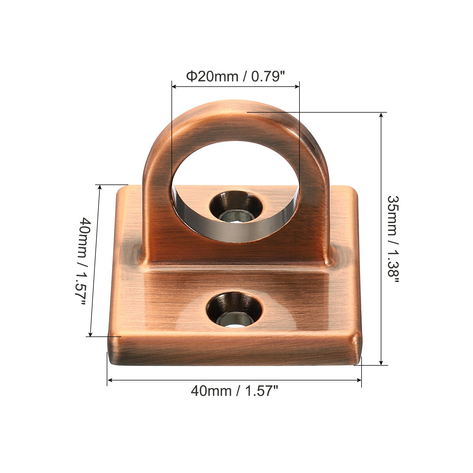 1Pcs Copper Pad Eye Plate U Hooks Ceiling Hook
