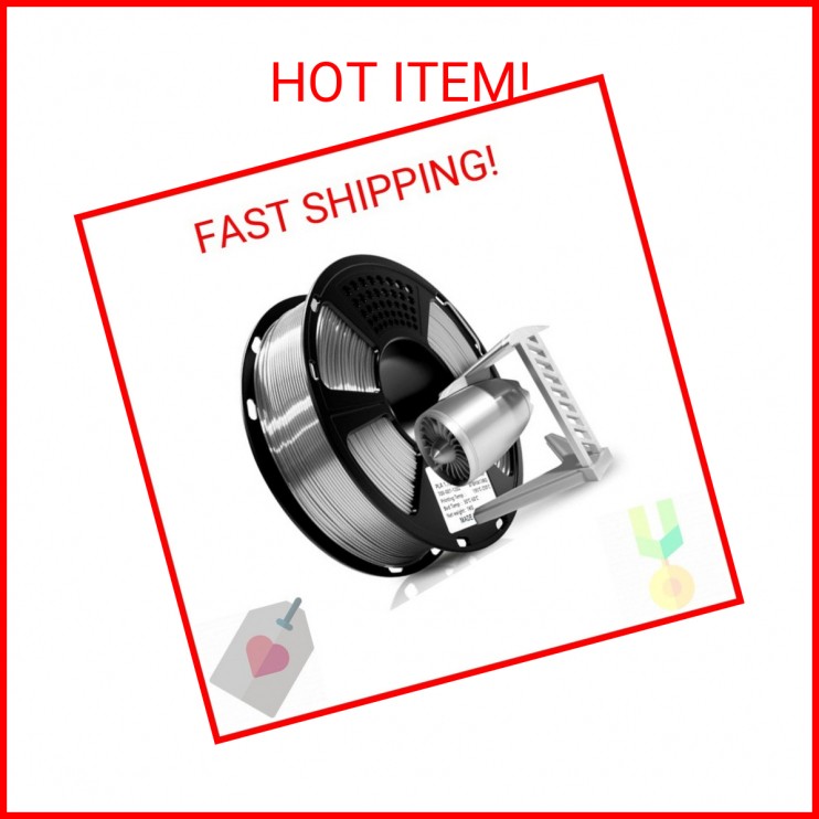 Geeetech Silk PLA Filament 1.75mm for 3D Printer, Metal-Like Shiny 3D Filament 1