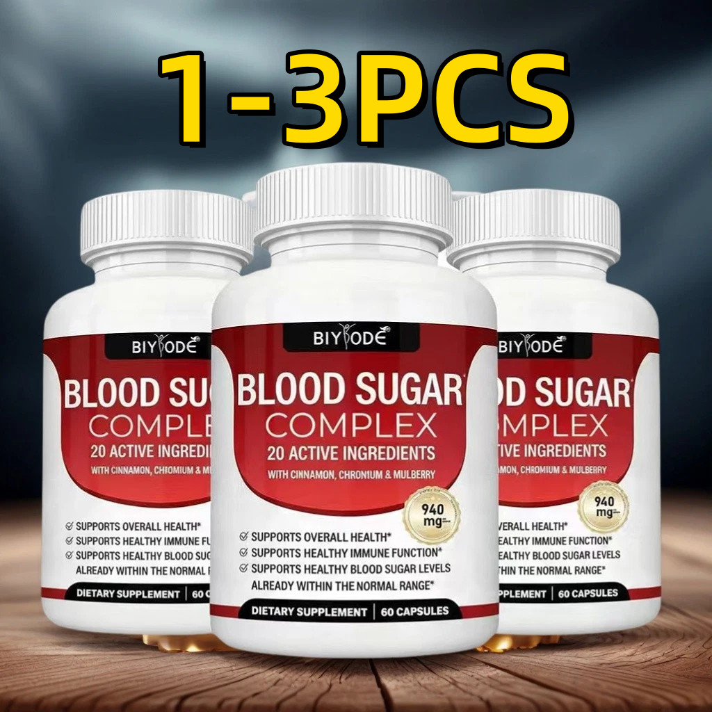 1~3x BLOOD SUGAR BLEND SUPPORT Alpha Lipoic Acid&Cinnamon 20Herbs Complex-60CAPS