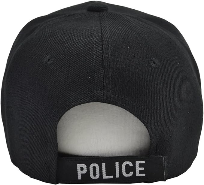 Police Hat Baseball Cap,One Size Black