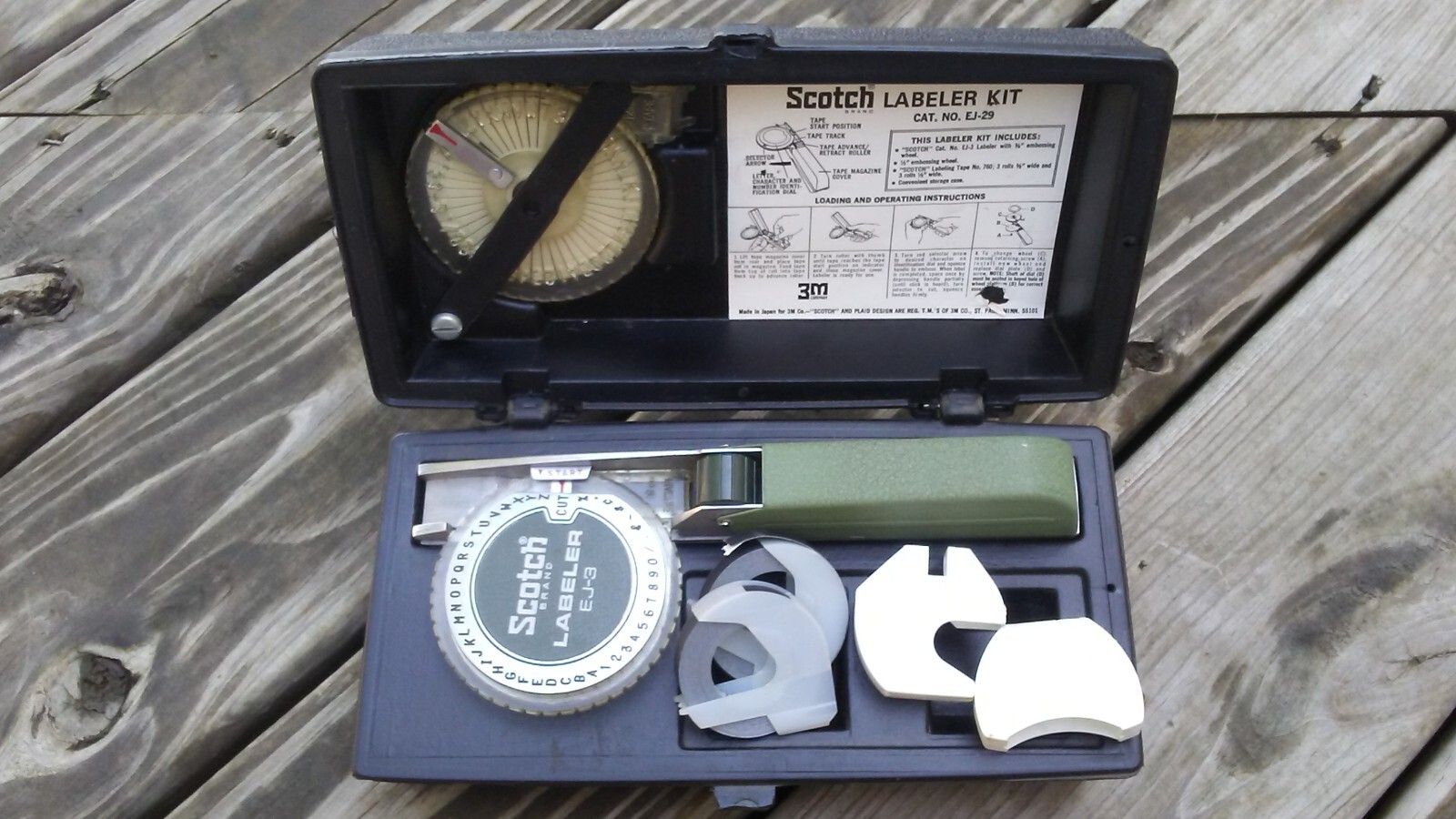 Scotch EJ-29 Vintage Labeler Kit with EJ-3 Label Maker