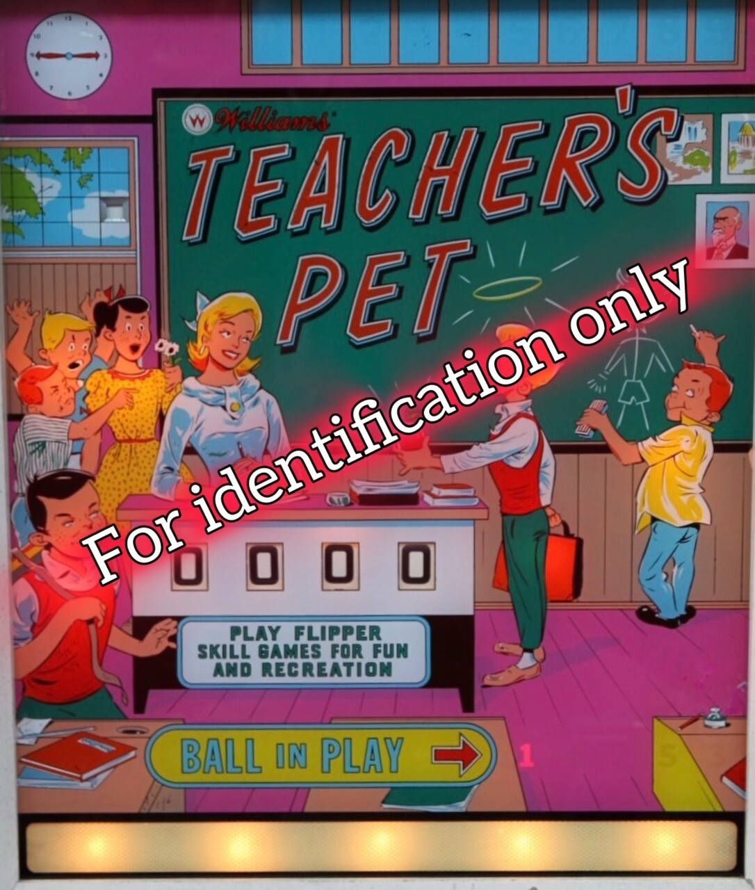 1965 Williams Teacher's Pet Pinball Machine Rubber Ring Kit