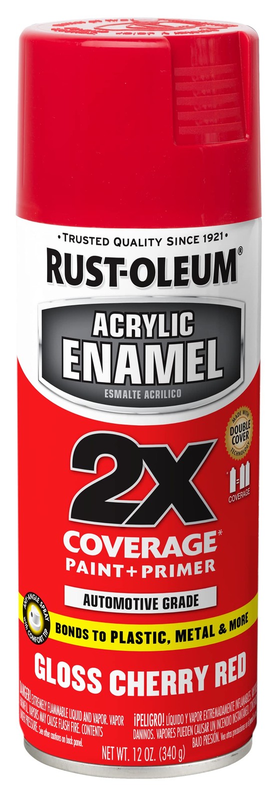 Rust-Oleum Acrylic Enamel 2X Spray 12 Ounce (Pack of 1), Gloss Cherry Red