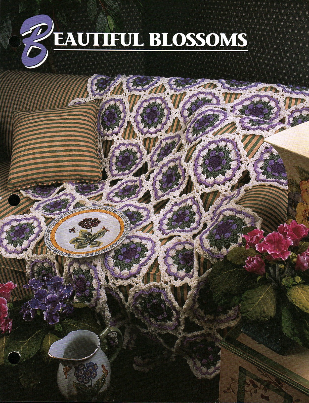 Beautiful Blossoms Afghan | Annie's Crochet Quilt & Afghan Club QAC323-01