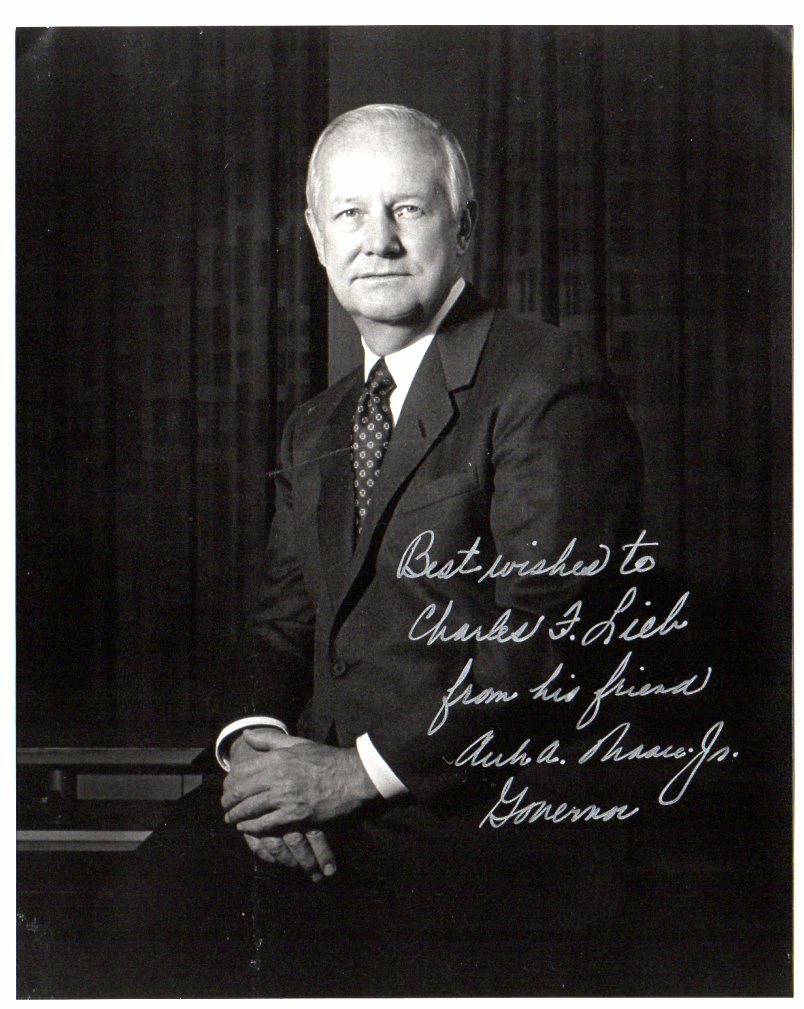 Arch Moor Jr.  Governor of West Virginia Signed Photo