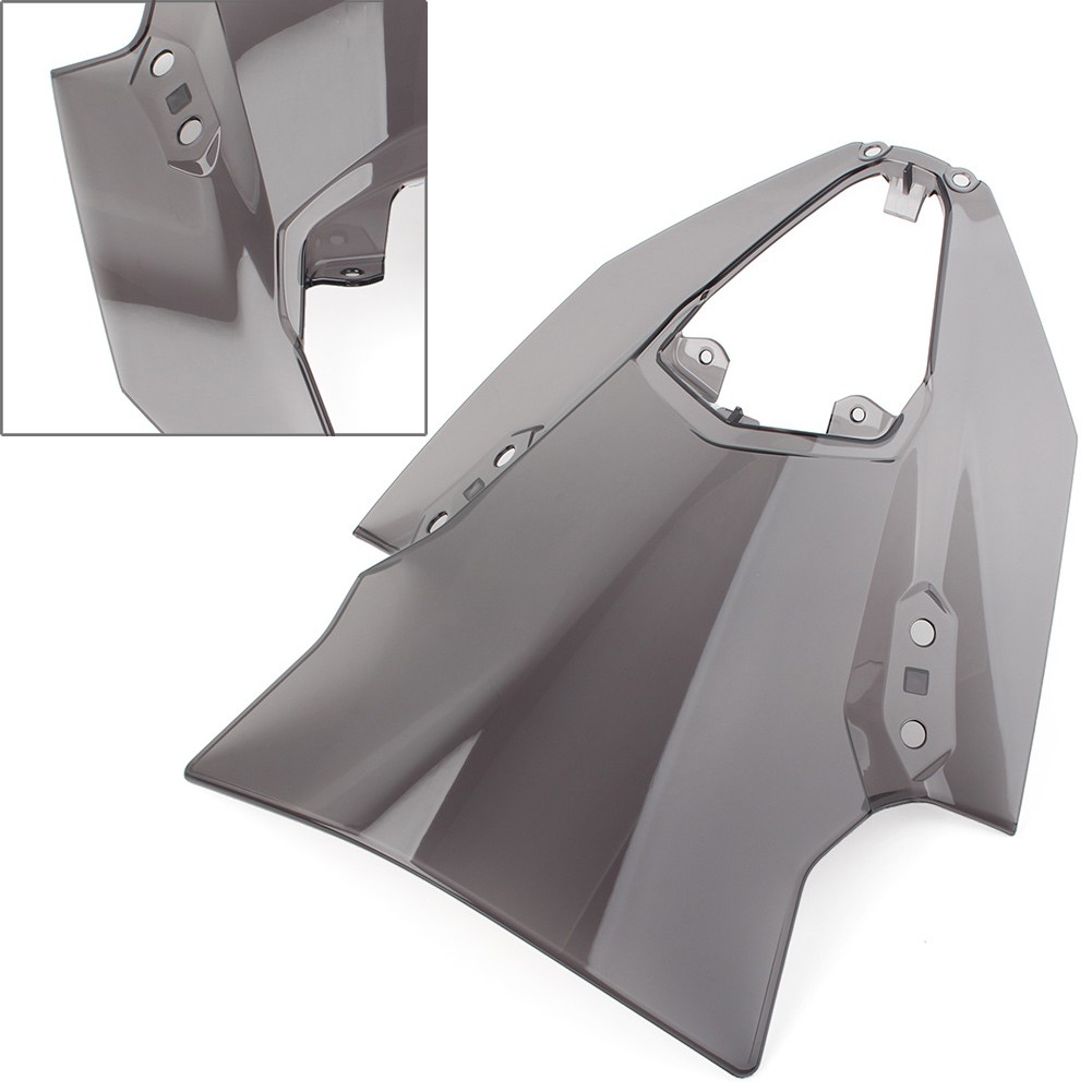 Gray Windshield Windscreen Protector Fit Kawasaki ER6F Ninja 650 EХ-650 20-23