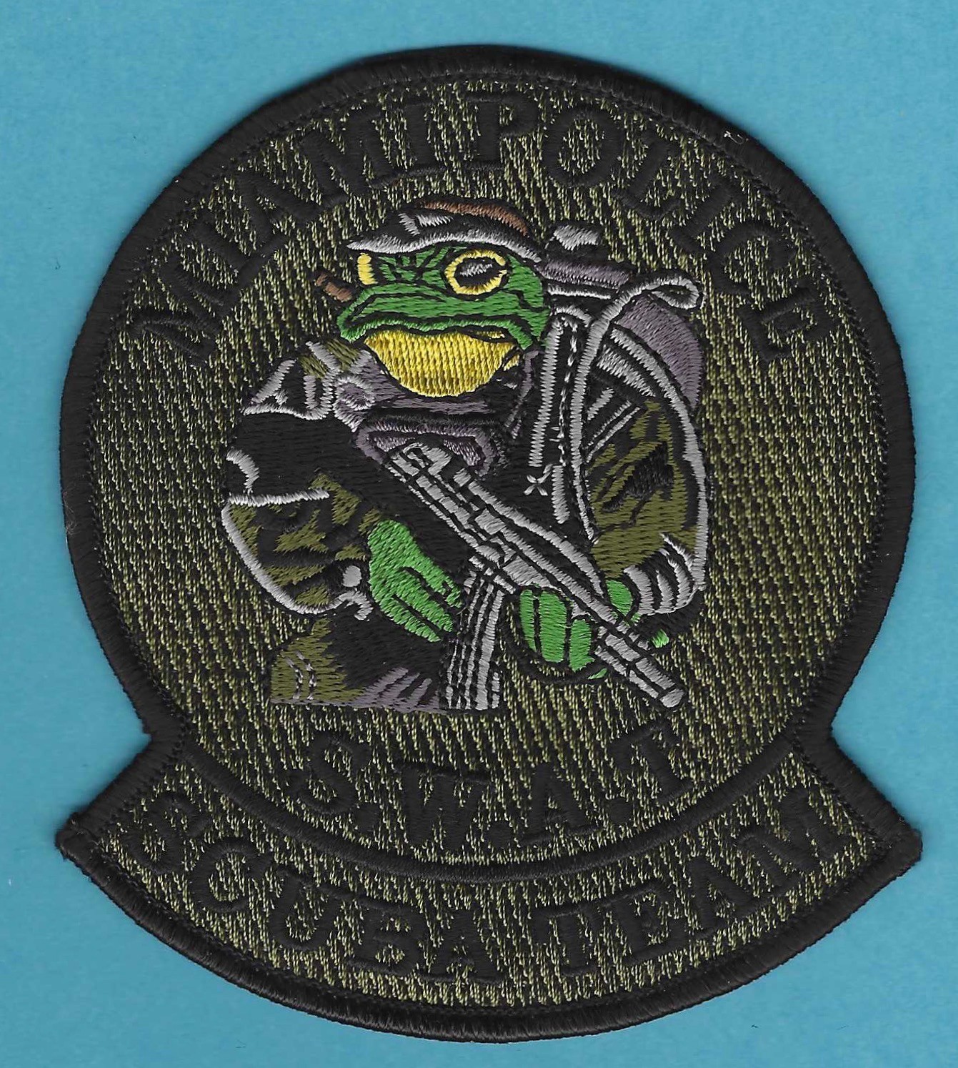 MIAMI FLORIDA POLICE SWAT SCUBA TEAM PATCH GREEN