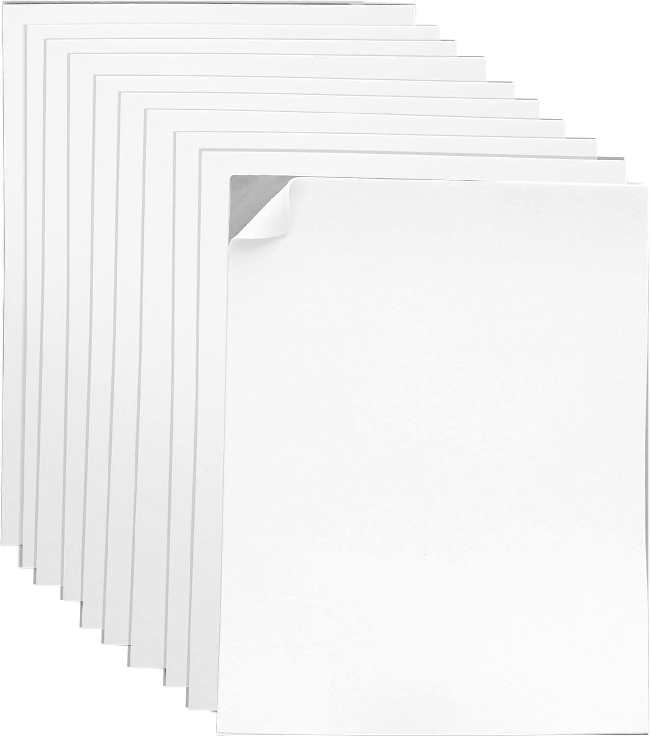 Adhesive White EVA Foam Sheets for Crafts, 9" X 12", 2Mm Thickness – Sticky Back