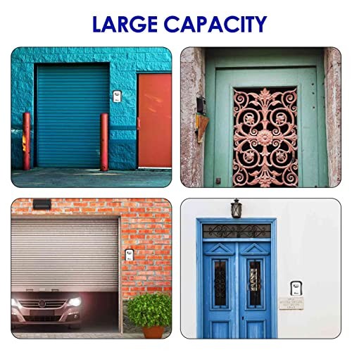 Key Lock Box, Waterproof Combination Lockbox Wall Mount 4 Digits, 1 Pack