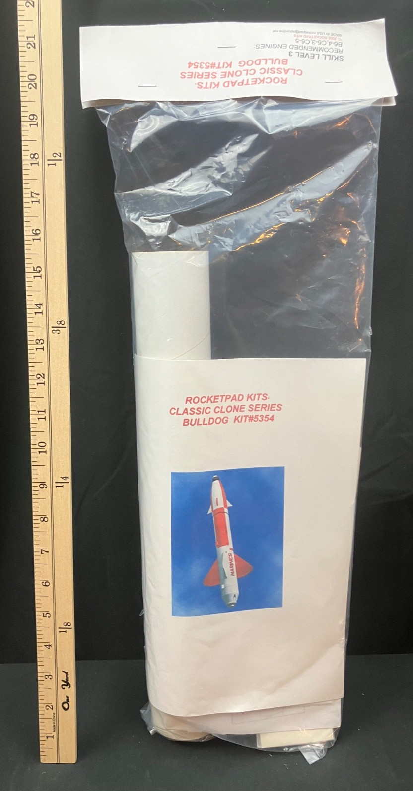 VERY RARE CENTURI BULLDOG FLYING MODEL ROCKET ROCKETPAD CLONE KIT #5354 - Sealed