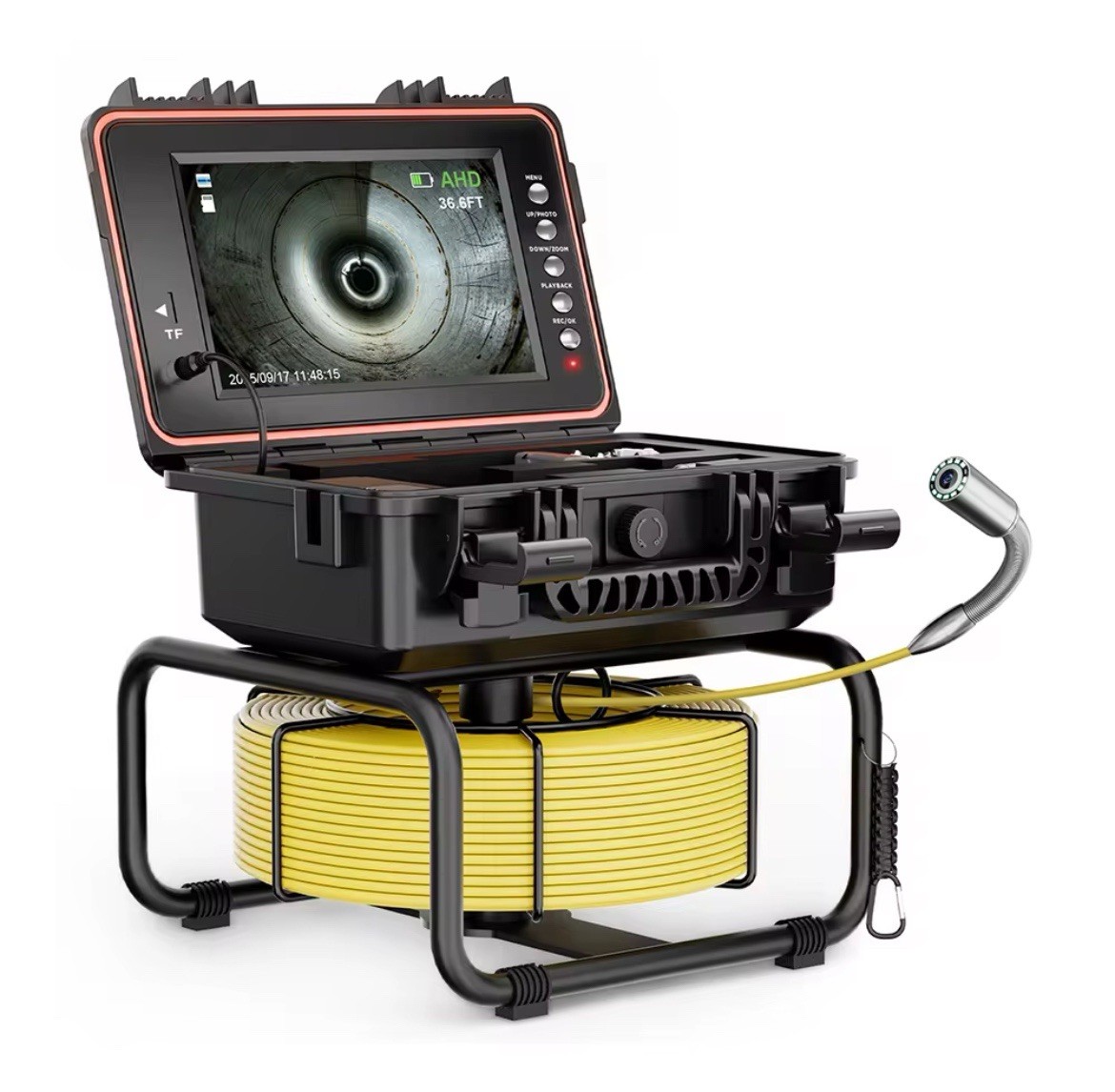 Drain Sewer Inspection Camera 512hz Pipe Inspection Camera Self Leveling 30M