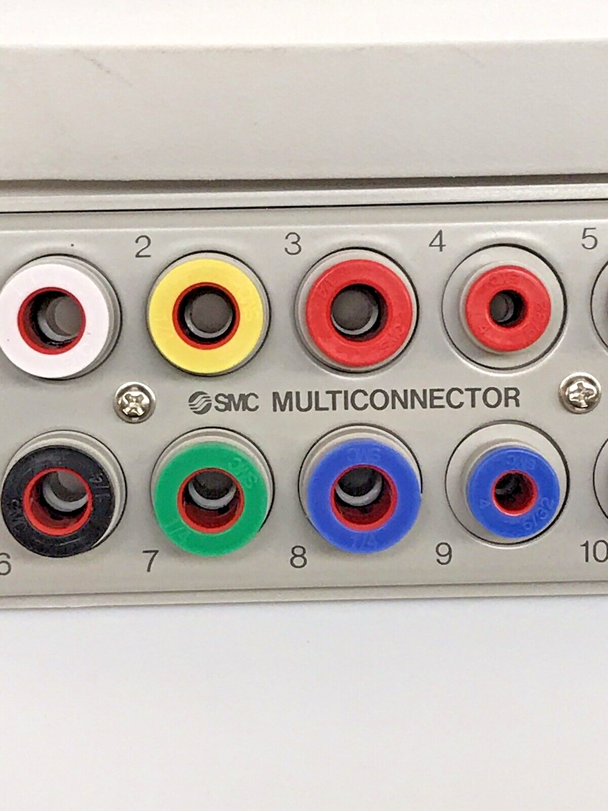 SMC 10 Port Pneumatic Multiconnector 6, 1/4 & 4, 5/32