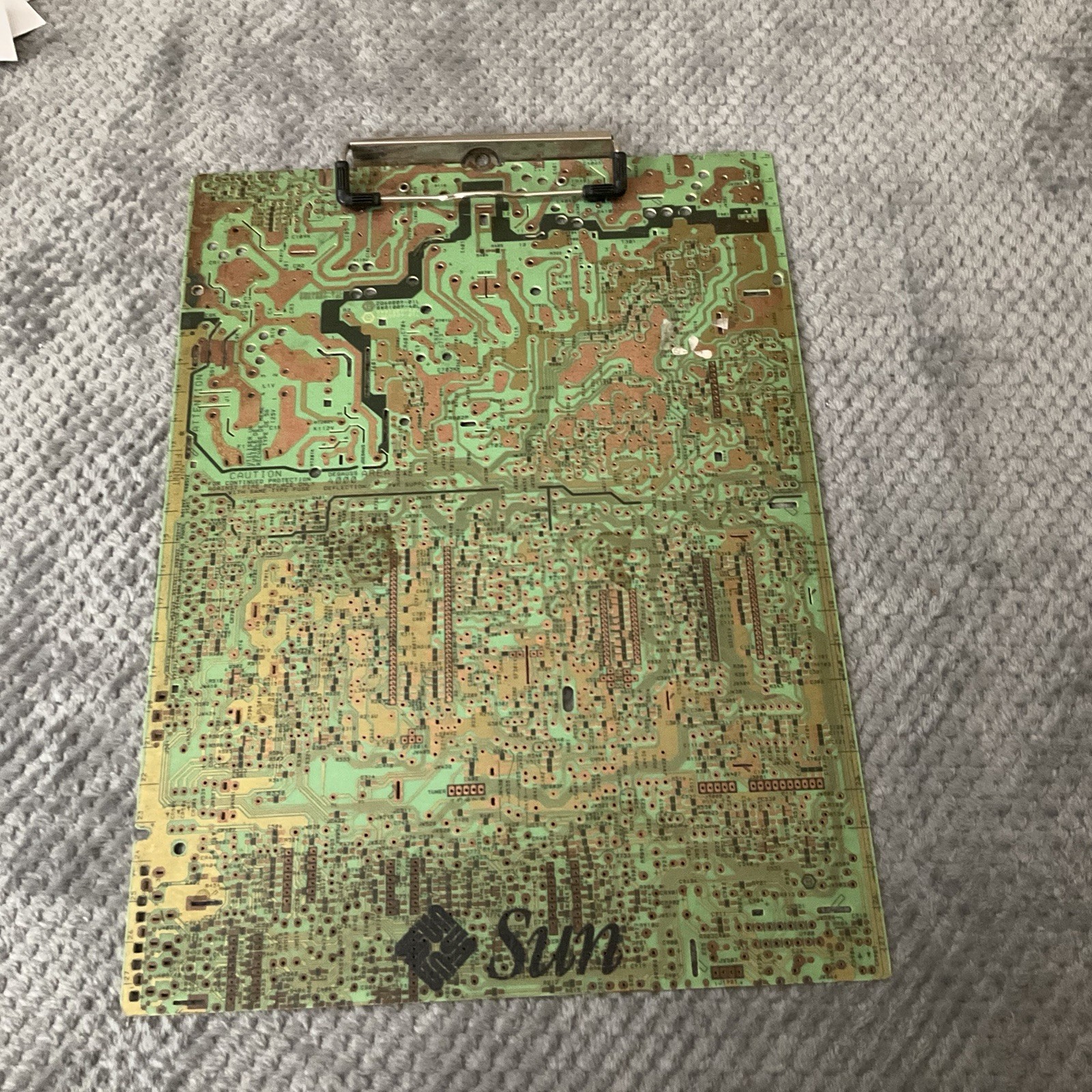 vintage Sun Microsystems printed circuit board clipboard