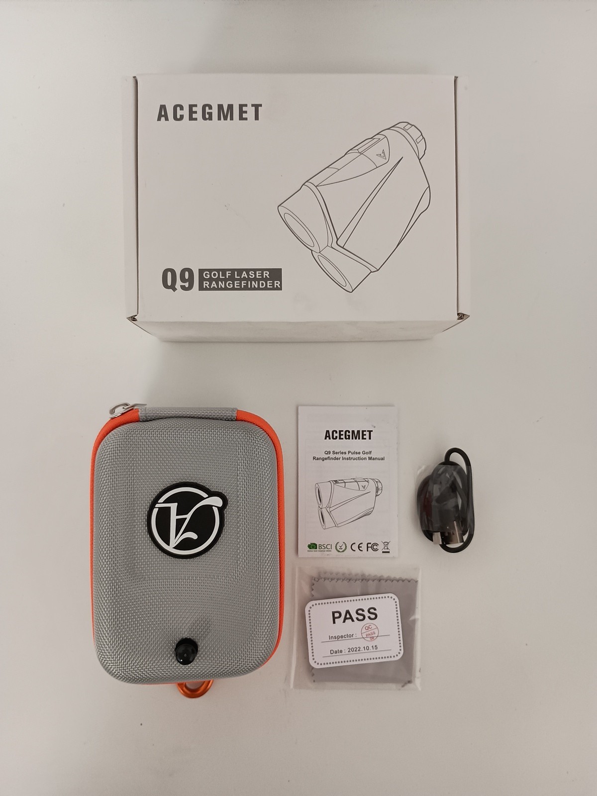 Acegmer Q9 Golf Rangefinder Laser USB Charging 650 Yard Lighting-fast Gift