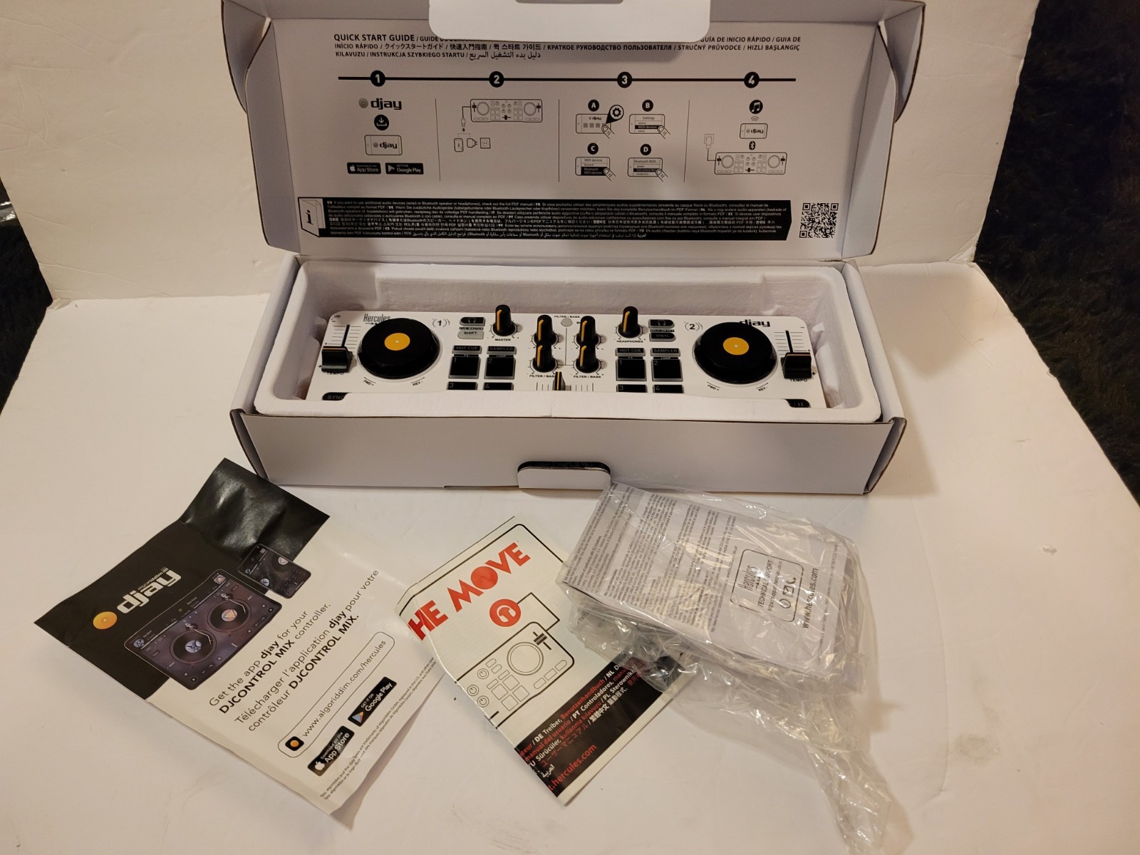 Hercules DJControl Grab it And Mix DJ Mixer Bluetooth Wireless DJ  Controller