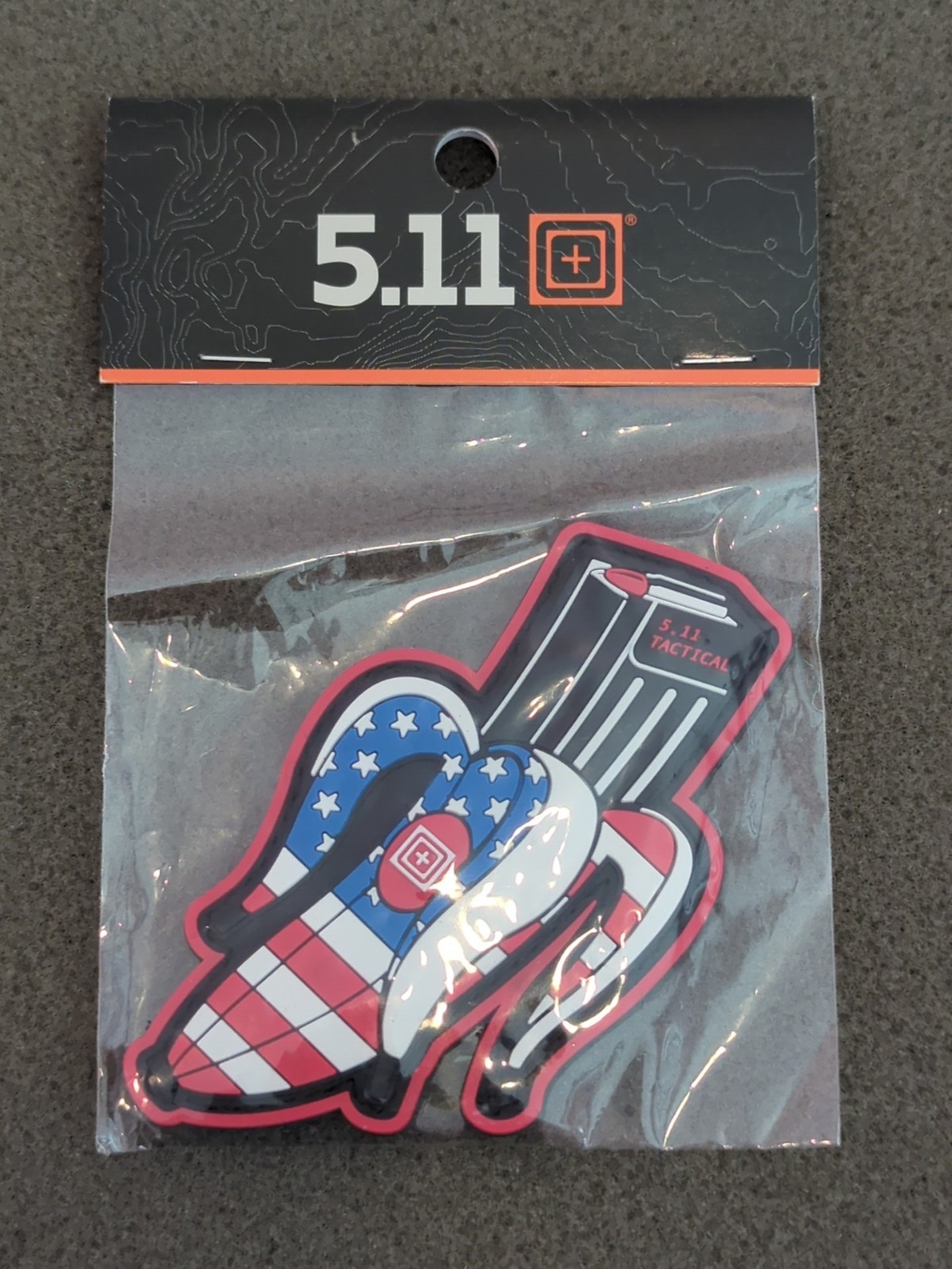 5.11 Patch Banana Clip USA HOOK BACK