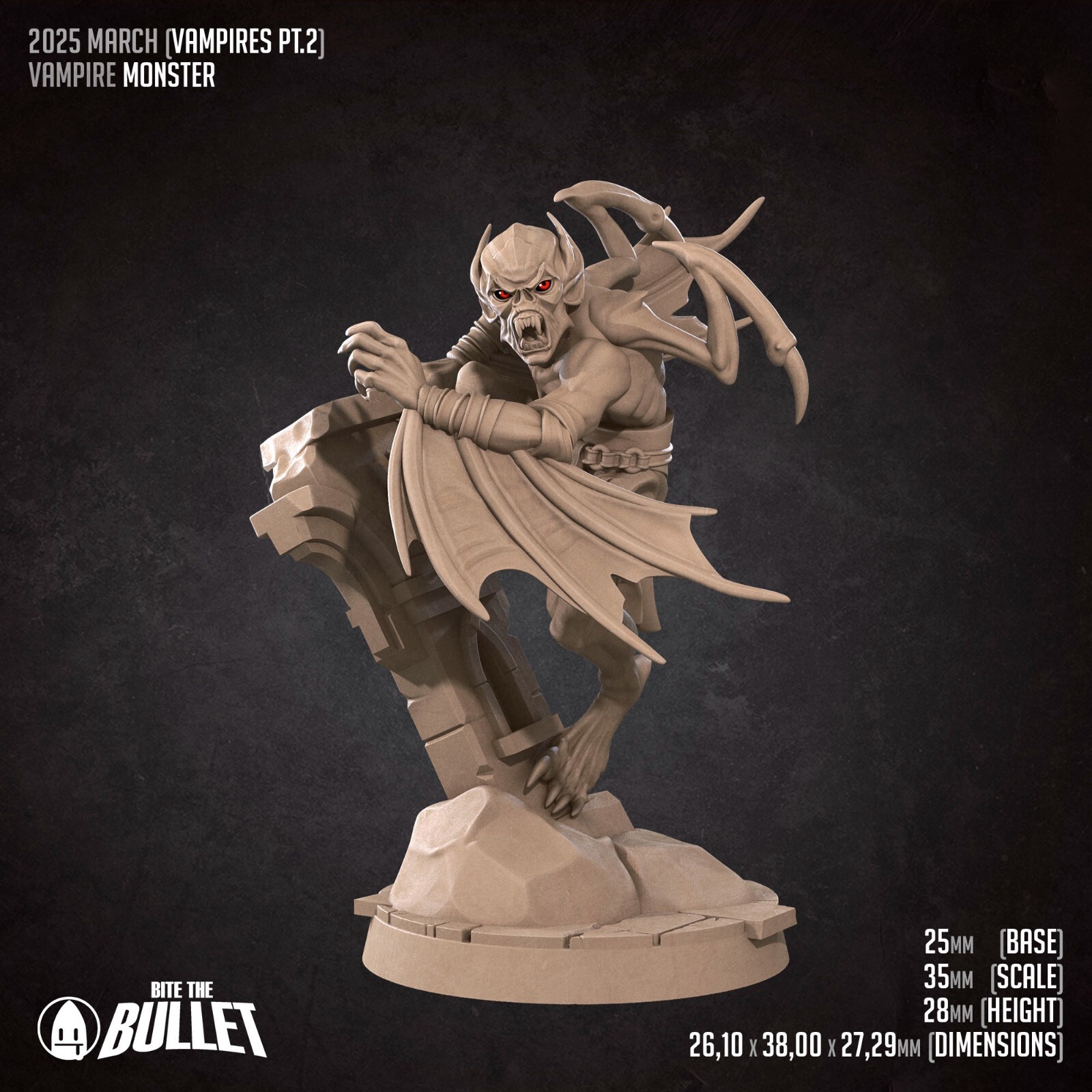Vampire Monster - Winged Fiend Gargoyle - Bite the Bullet - Dungeons and Dragons