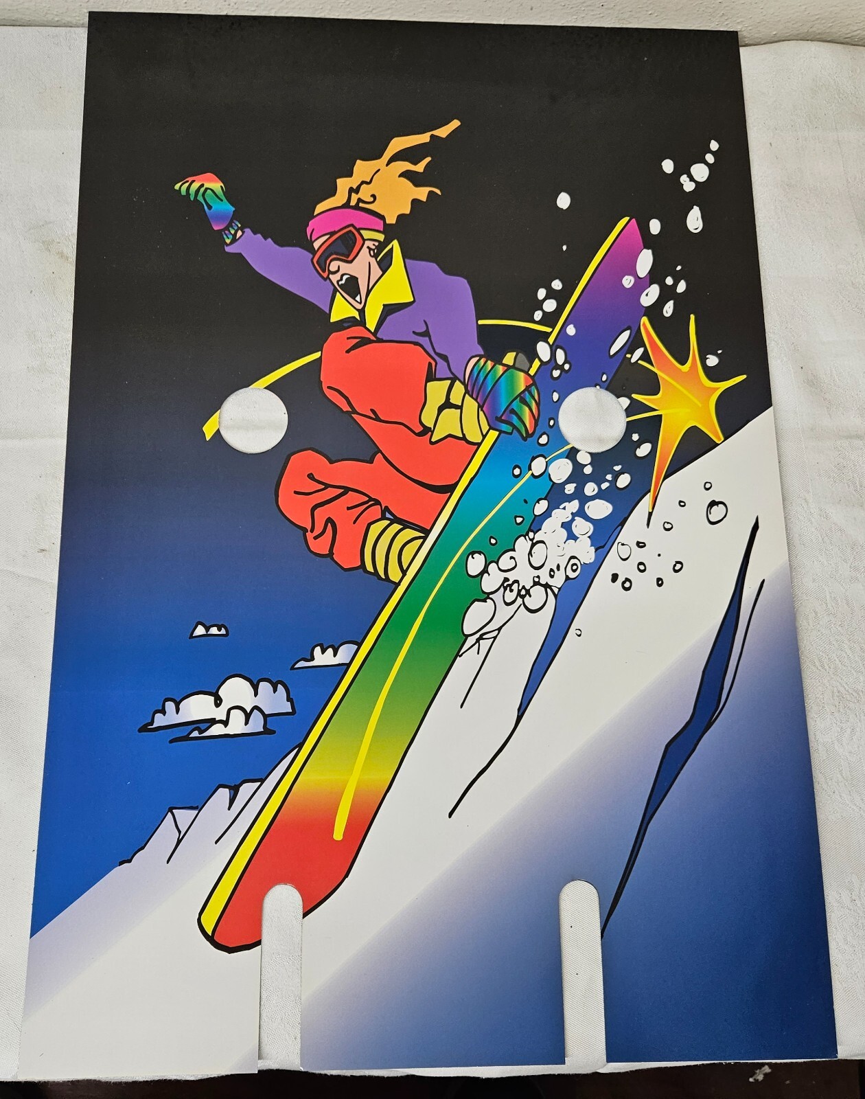 Sports Blaster EXTREME Double Sided PLAYFIELD Soccer & Snowboarding 15.5" x 23"