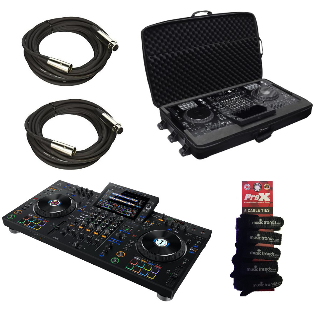 AlphaTheta XDJ-AZ All-In-One DJ System + Soft Case w/wheels + XLRs