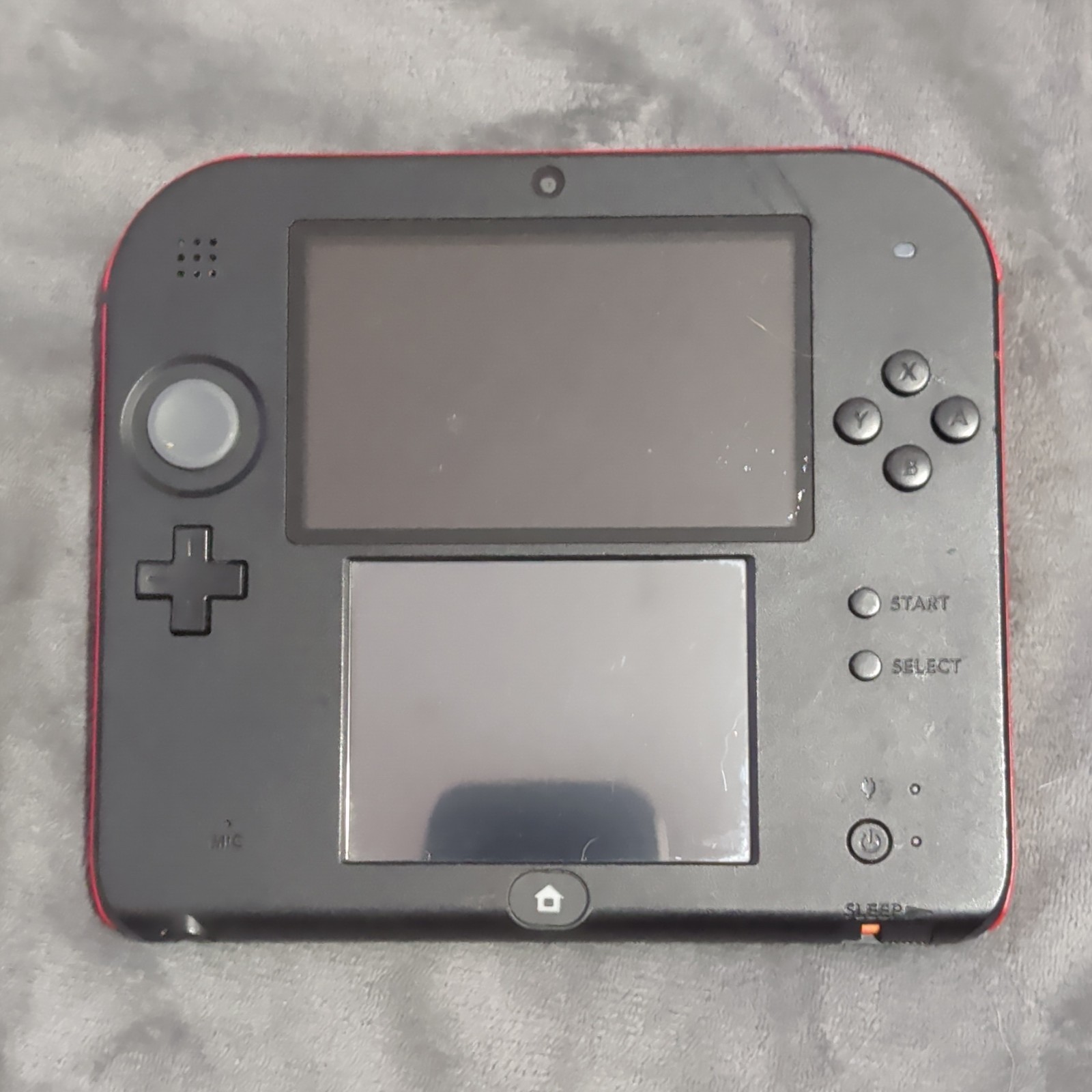 Nintendo 2DS Handheld Video Game Console System Black/Red