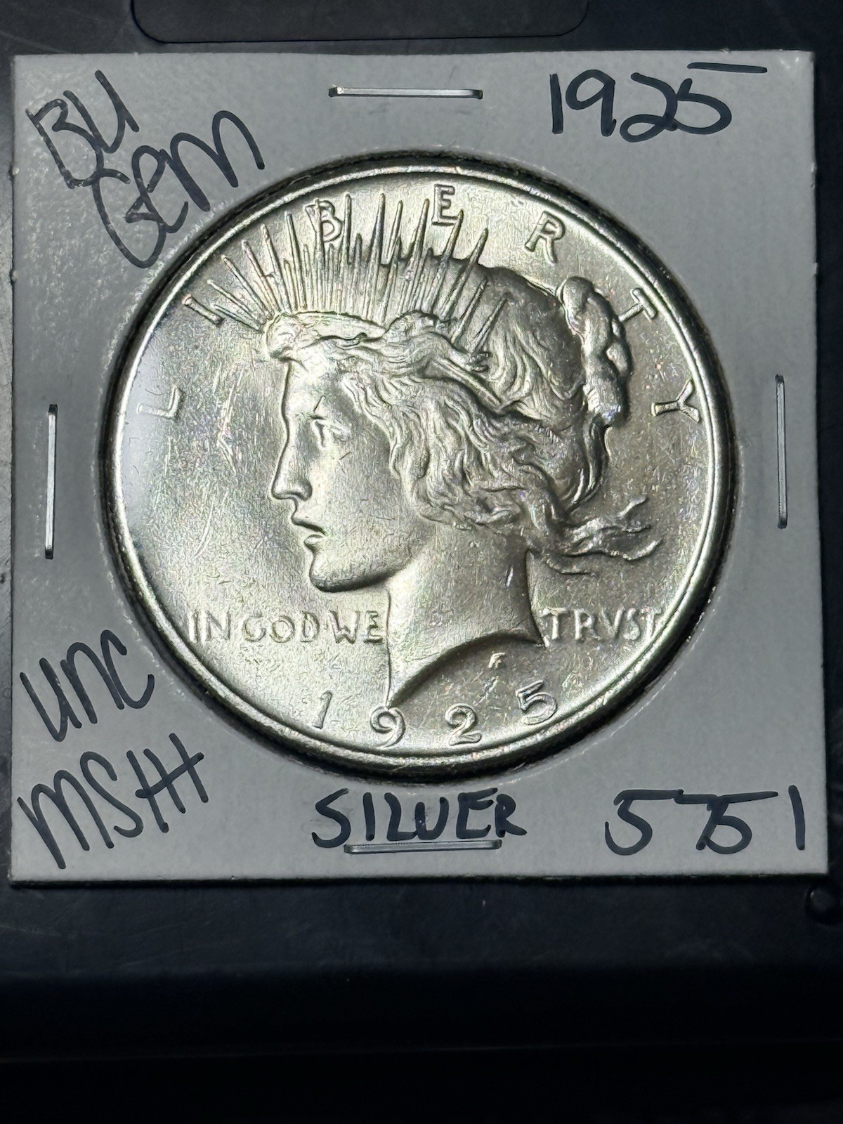 1925 PEACE DOLLAR 🗽$1 MS+++ PQ++ 90% SILVER GEM 💎 UNCIRCULATED Very High Grade