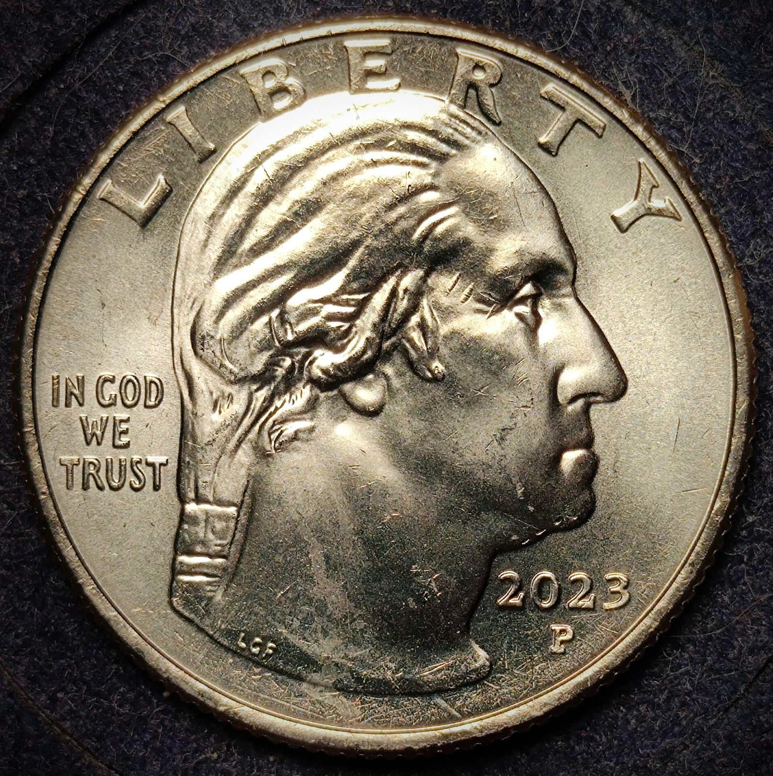 2023-P Bessie Coleman Gouges on obverse circulated Error