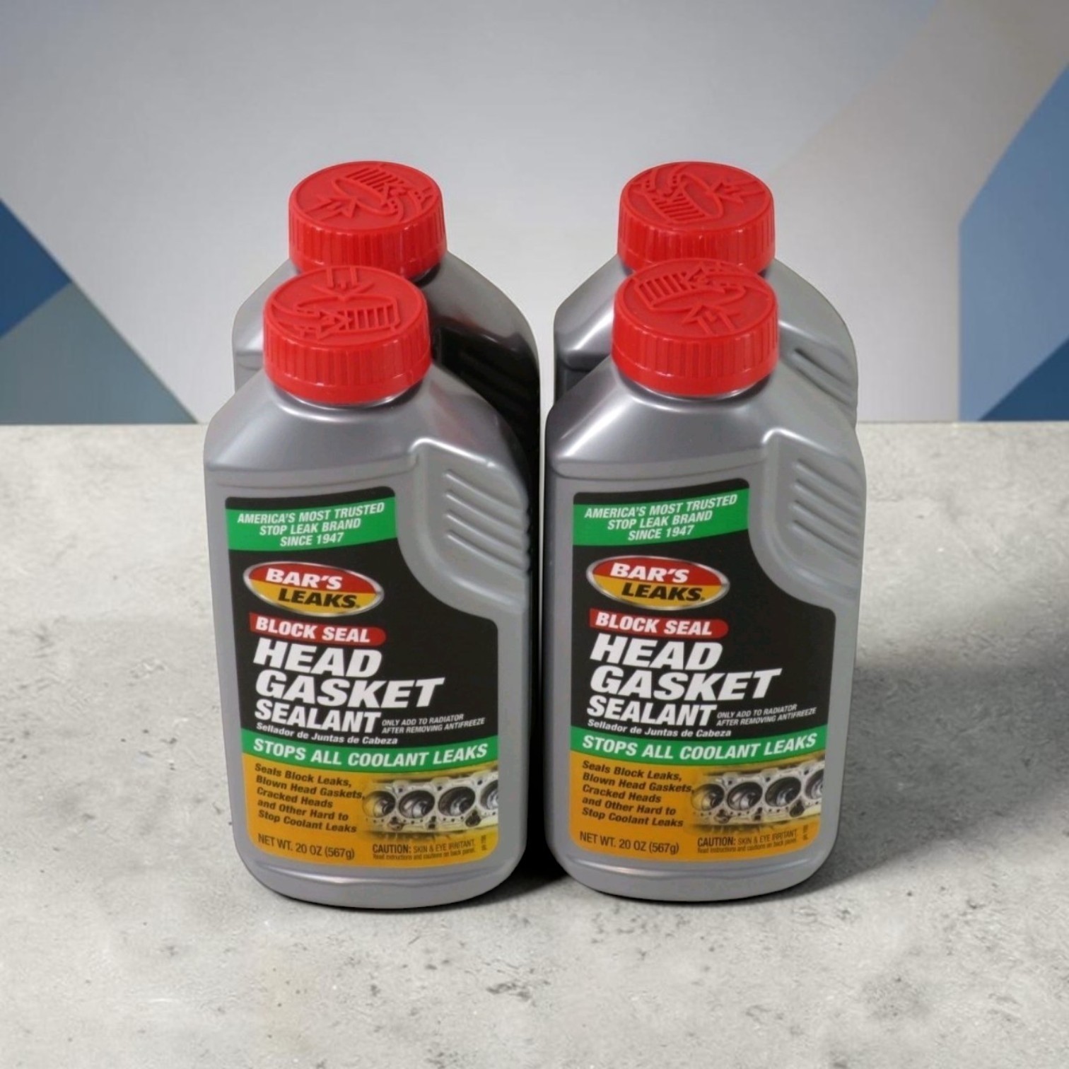 Bar's Leaks 1100 Block Head Head Gasket Sealant 20oz Bottle Case of 4