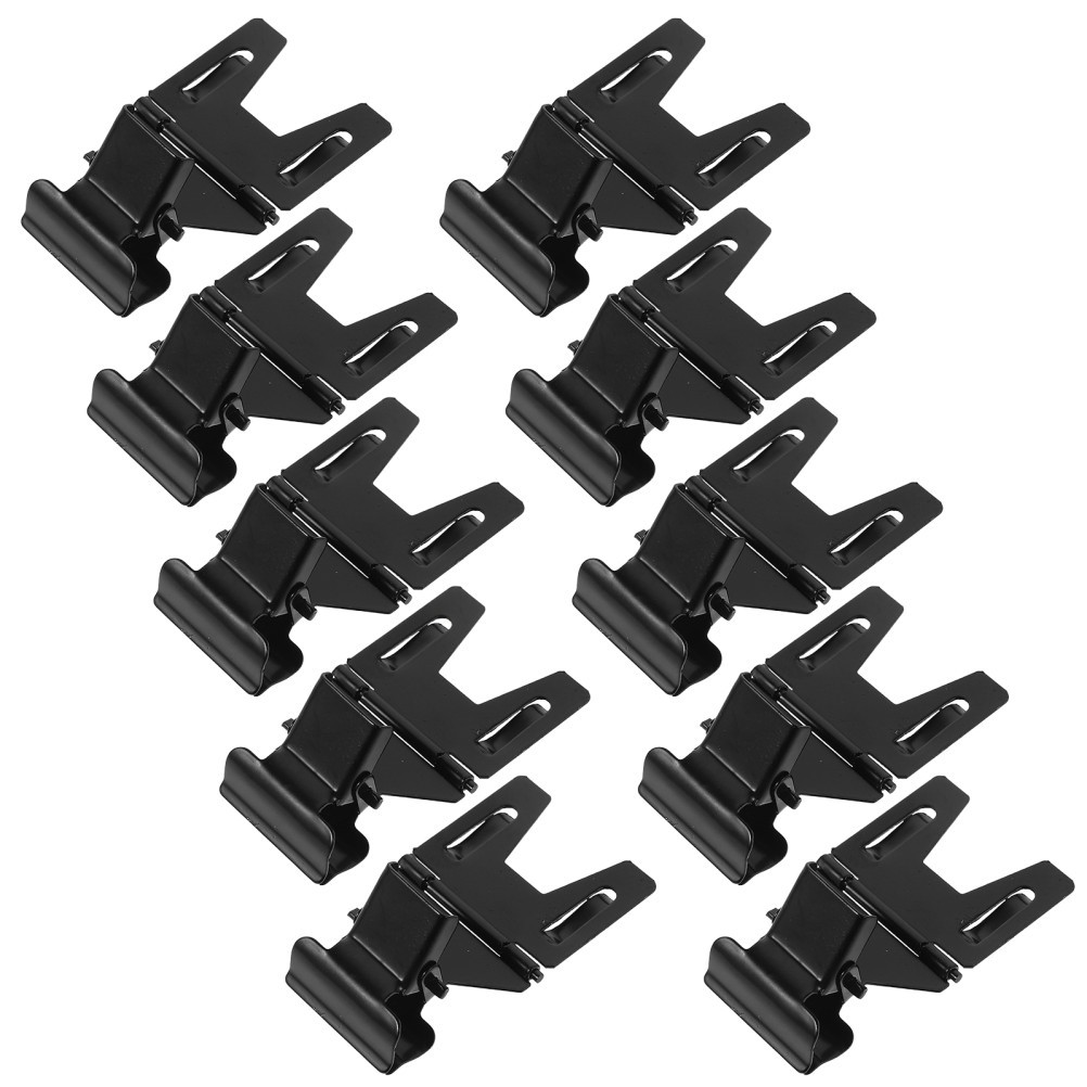 10Pcs Metal Sign Clips Black Stainless Steel for Merchandise Signs