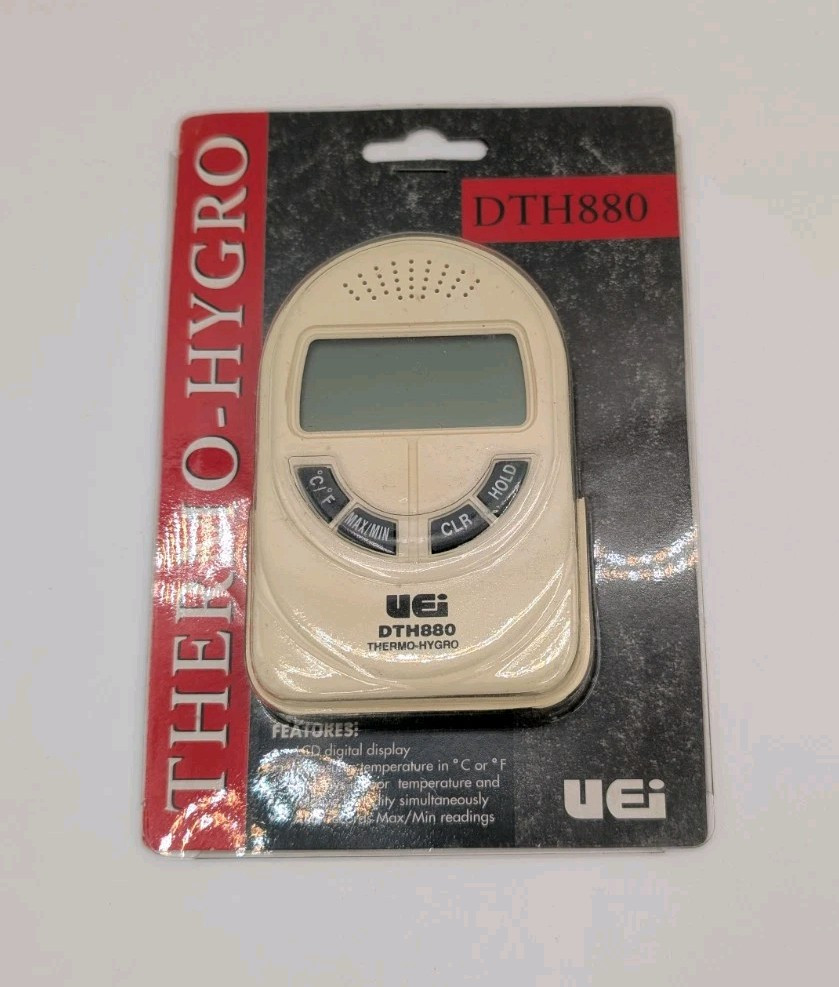 UEi DTH880 32 to 122°F Digital Temperature / Humidity Indicator