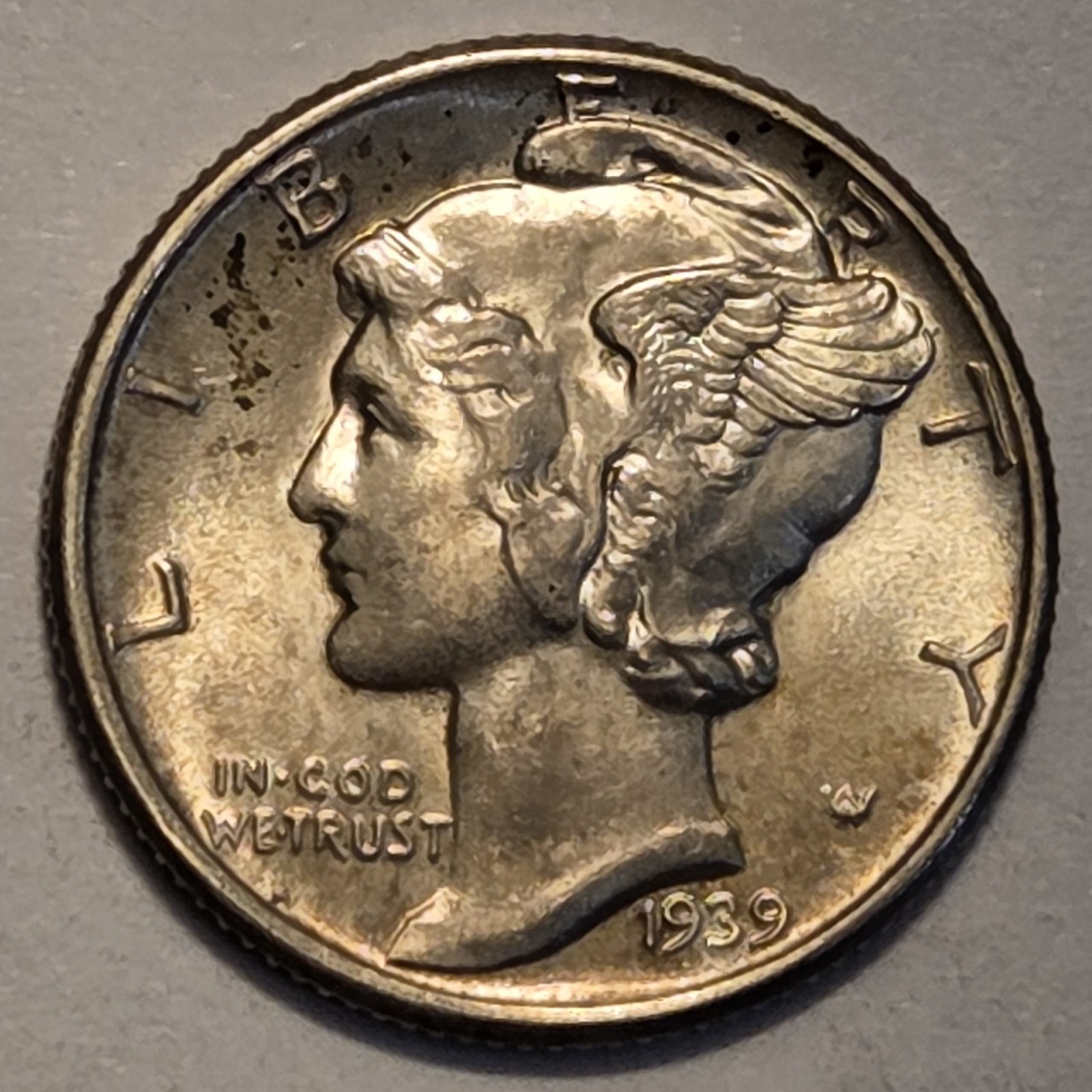 #2 Business Uncirculated++ to MS?? Nicer Low Mintage 1939 P Mercury Dime