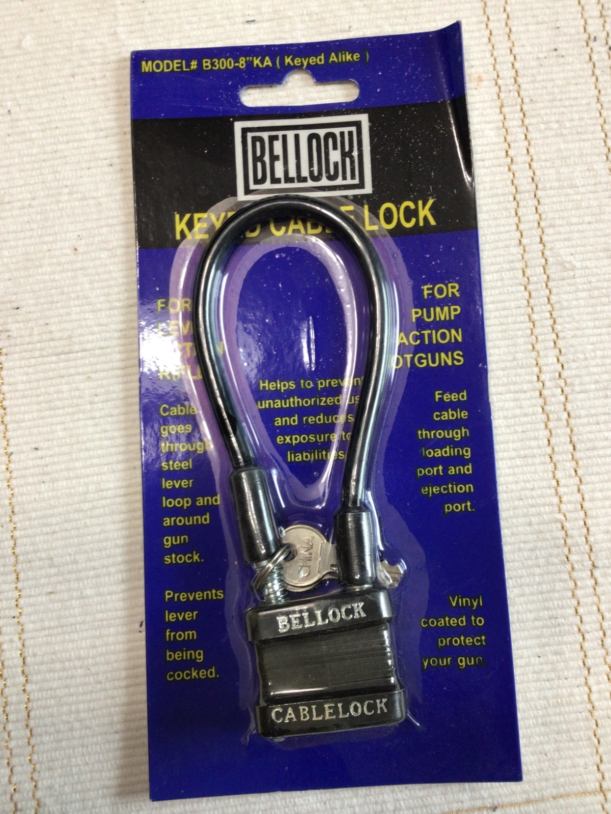 3 Various makes, GUN CABLE PAD LOCKS, Firearm Safety, Never Used or Opened.