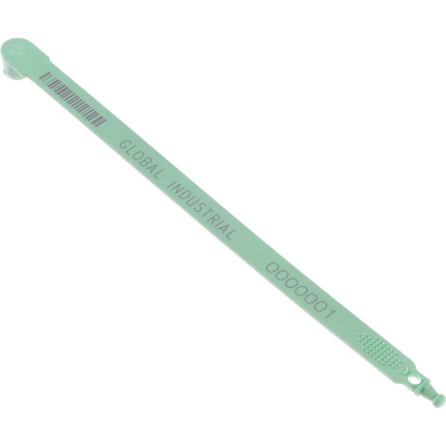 Plastic Truck Seal 7-1/2"L 60 Lb. Break Strength Green 100/Pack