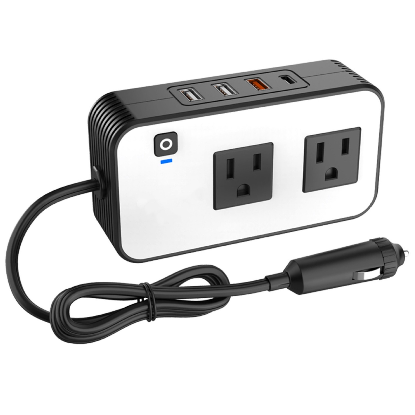 New 200W Car Power Inverter for 12V Car with Multiple Charging Ports Available