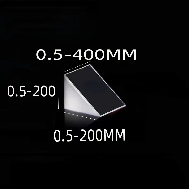 2pcs Right Angle Reflective Prism 45° Optical Glass Measurement Experiment