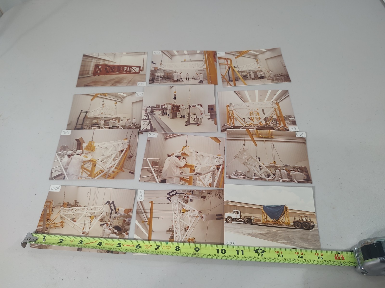 NASA Engineer Behind The Scenes Photos Rare 7/21/1983 Shuttle 5"X3.5" Log Of 12