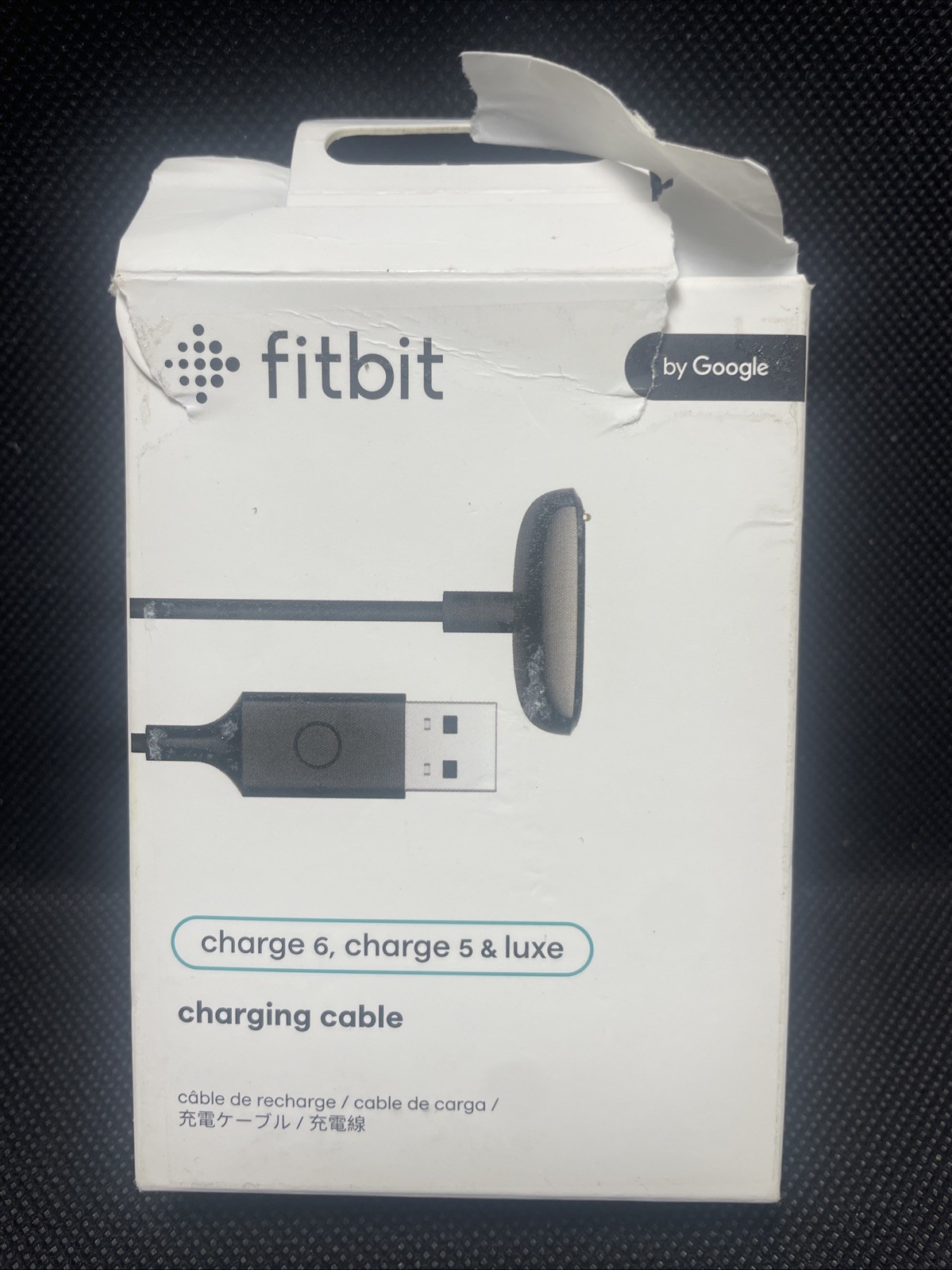 Genuine Fitbit Charger For Charge 5, Charge 6, Fitbit Luxe - Black