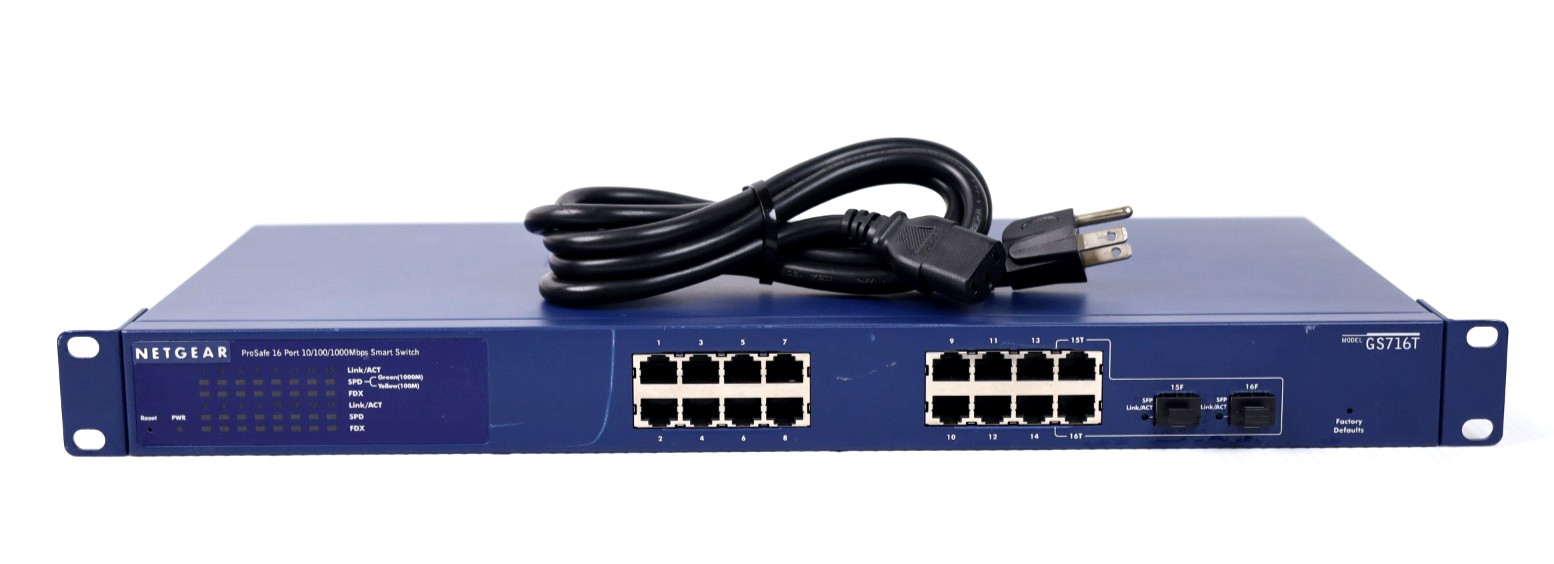 Netgear GS716T 16-port 10/100/1000 Gigabit Switch w372