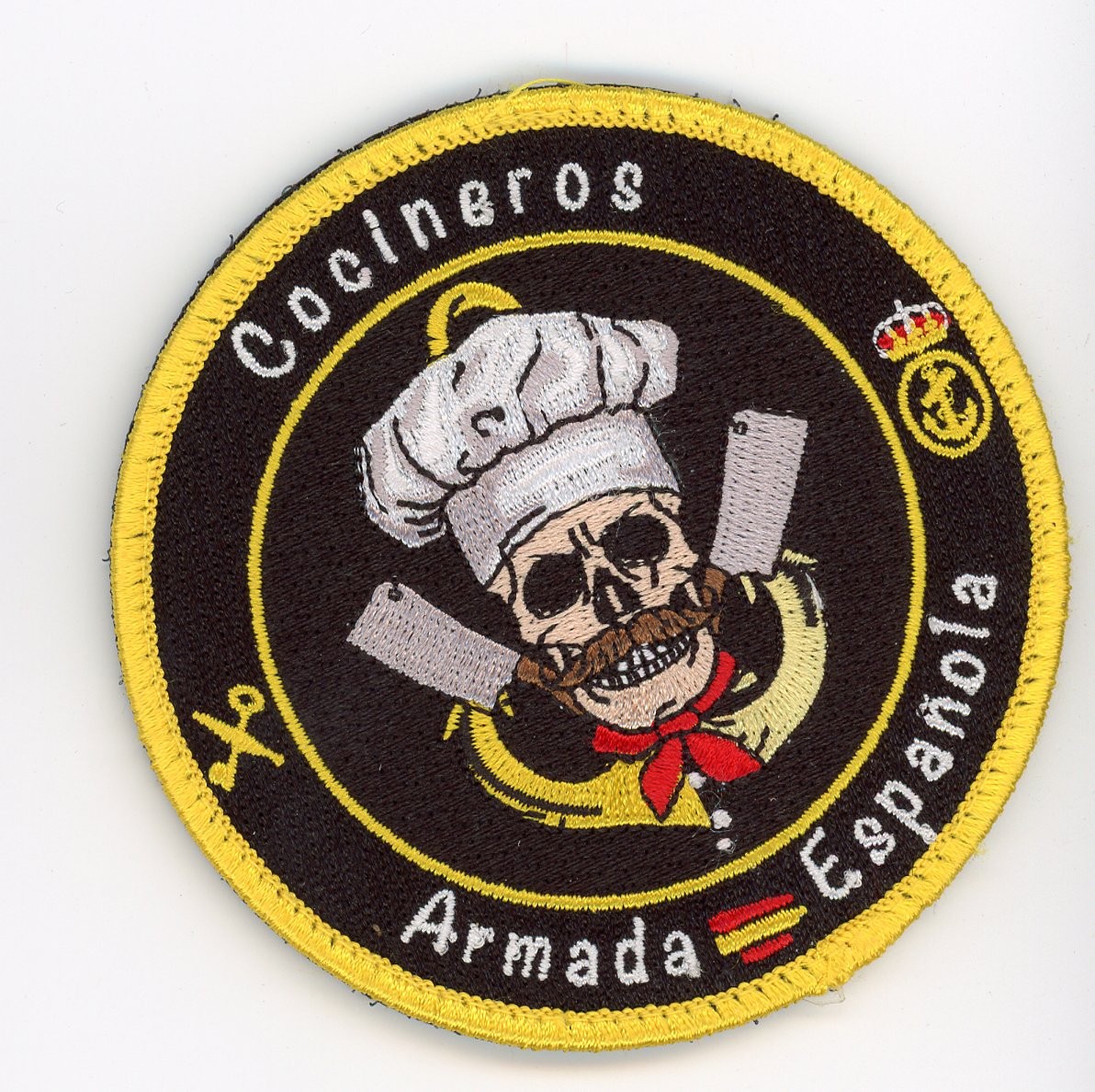 PATCH SPAIN NAVY COOK VEL BACK SKULL PARCHE