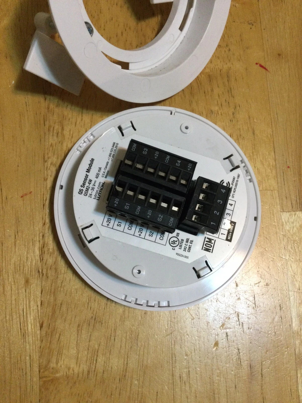 Lutron QSM2-4W QS Sensor Module Ceiling Mount 24-36V
