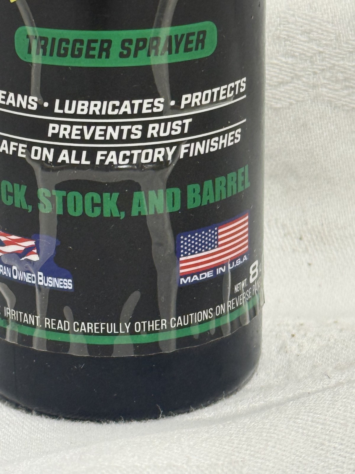 Clenzoil 2724 Field & Range Solution Trigger 8oz Green Black Clear Deep Cleaning