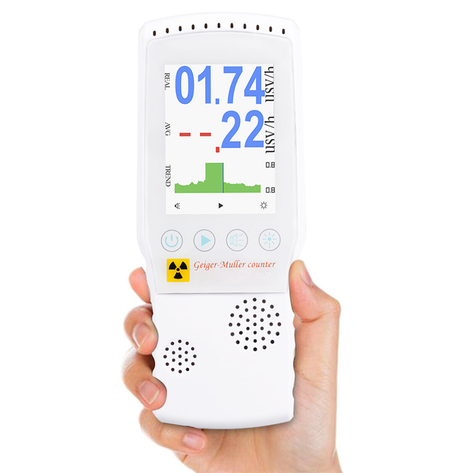 1xHandheld Geiger Counter β γ χ Nuclear Radiation Detector Dosimeter Test