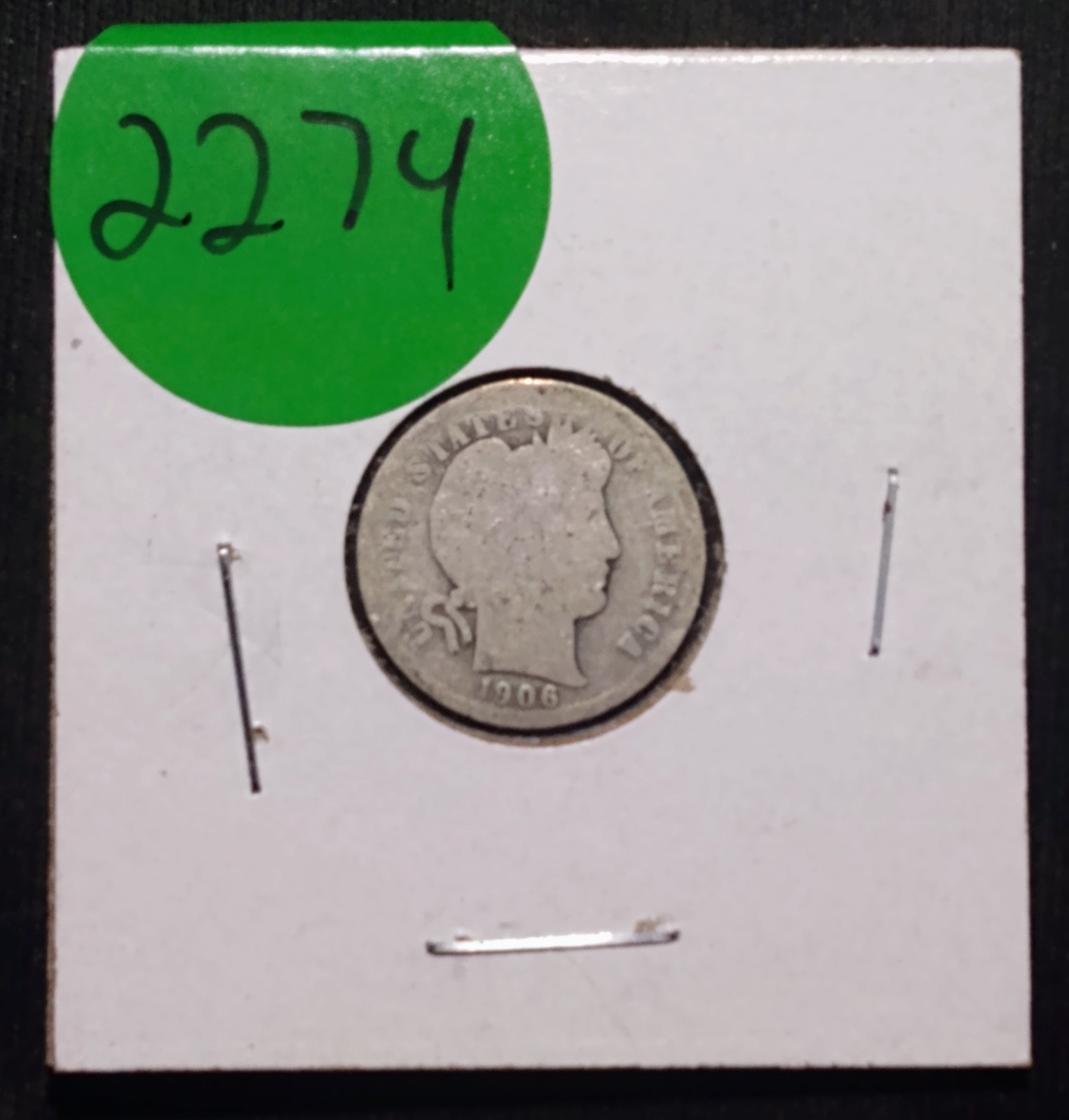 1906 P🇺🇸 Barber Dime 90% Silver Actual Coin Shown FREE2Ship w/TRACKING!(2274)