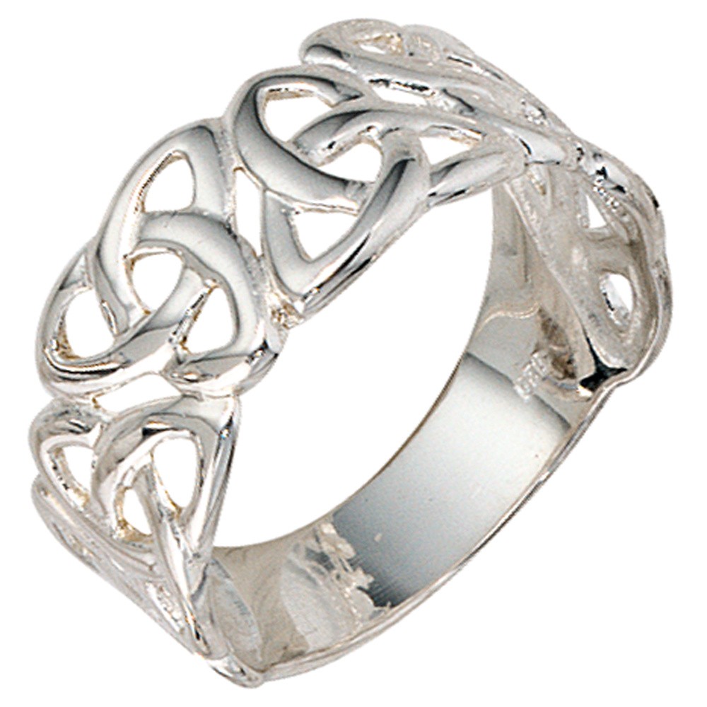 Jobo ladies' ring wide 925 sterling silver silver ring RW: 60