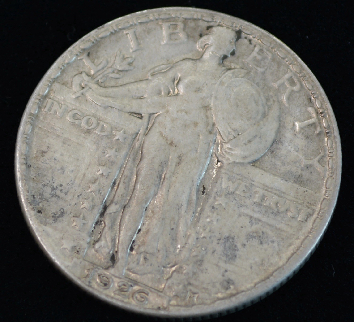 1926 S Standing Liberty Quarter 25c- XF Details- Better Date San Francisco